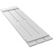 Ekena Millwork True Fit PVC Three Board Spaced Board-n-Batten Shutters w/Diamond Cutout Unfinished, 17 1/8Wx32H, PR TFP101SD17X032UN - alternate 5